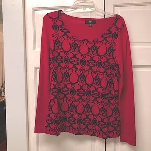 Mossimo pink/black sweater -size L